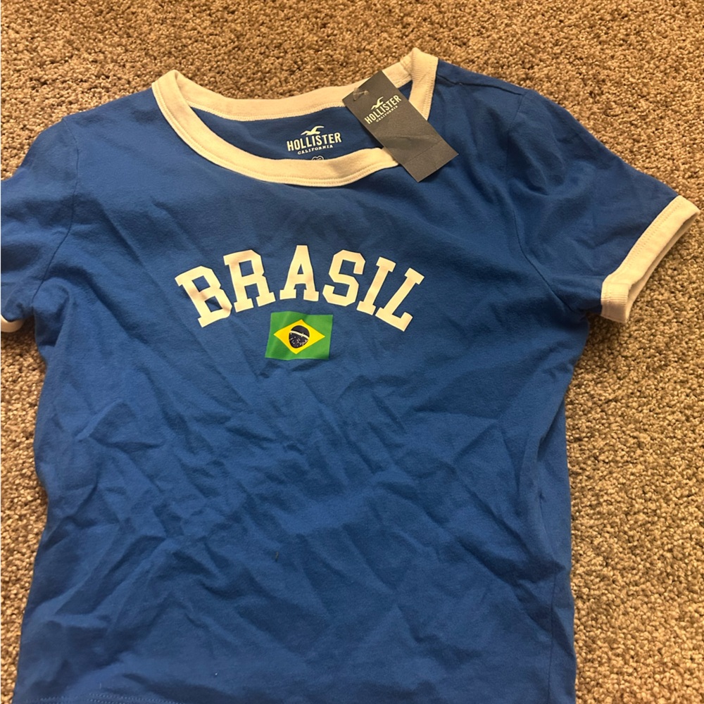 Hollister Blue Brasil Tee